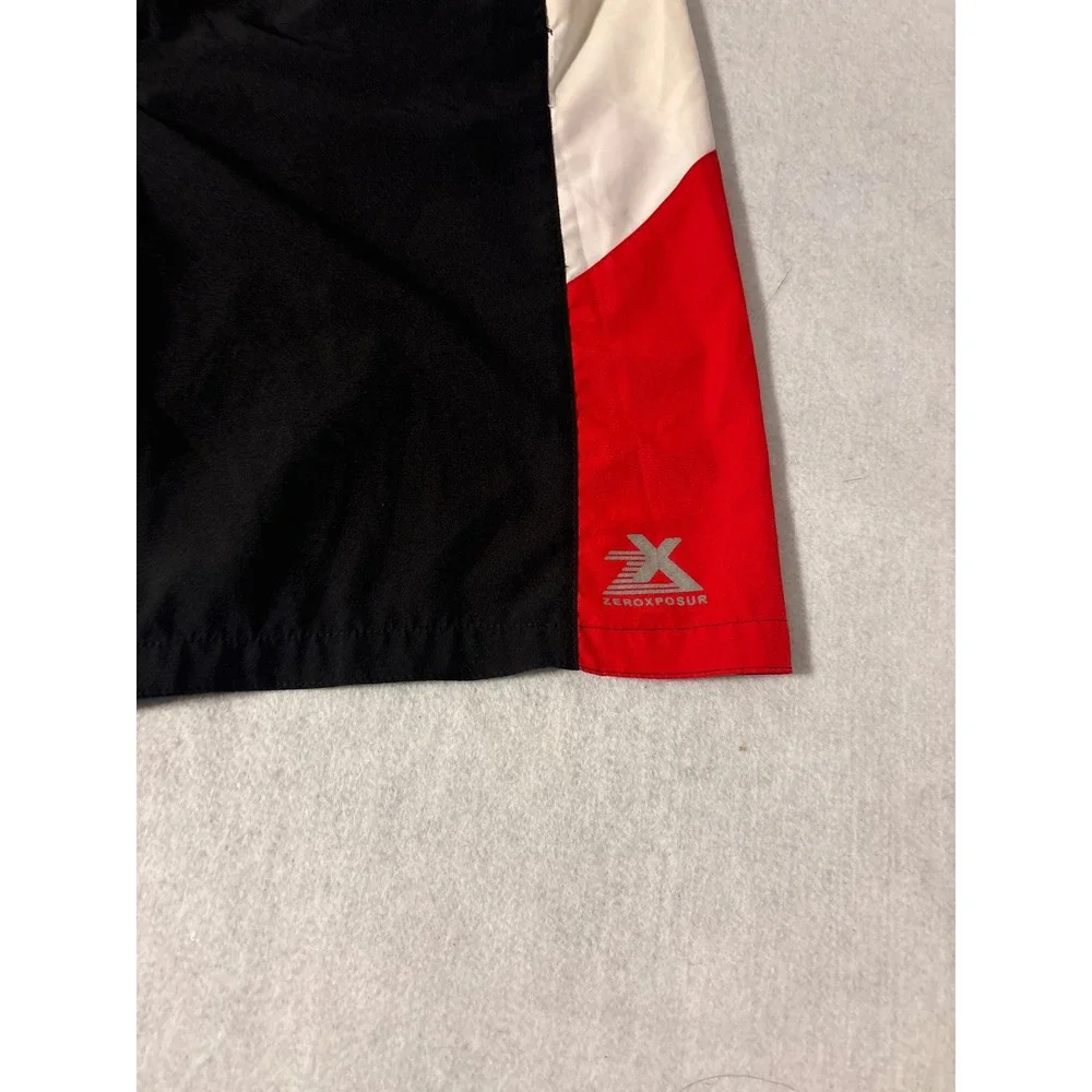 ZeroXposur Board Shorts Mens Large Black Red White Colorblock Swim‎ Trunks